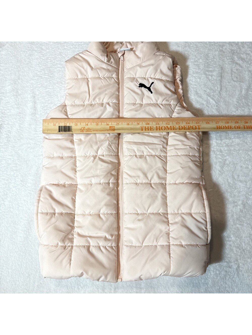 Puma Girl's Puffer Vest Size M 10-12  Pink (2155) - Picture 4 of 7